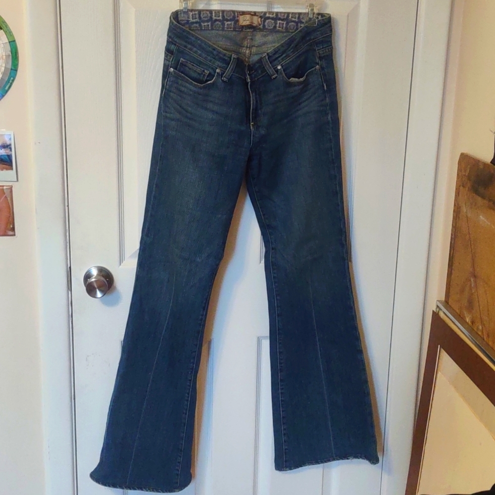 Paige Robertson mid-rise flares 29